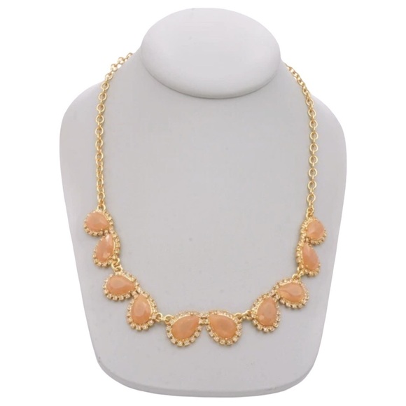 KATE SPADE • Light Orange Peach Balloon Statement Collar Necklace - Picture 5 of 7